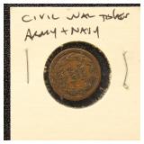 Civil War Token "Army and Navy/The Federal Union
