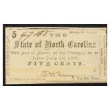 North Carolina Obsolete Banknotes group of 11 1861