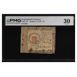 Continental Currency Fr#CC-87 January 14, 1779 $1