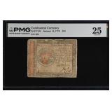 Continental Currency Fr#CC-98 January 14, 1779 $55