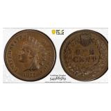 1877 Indian Head Cent Graded VF30BN by PCGS