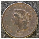 1839 Type of 1838 Large Cent VF Beautiful Original