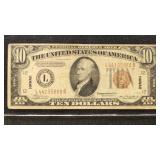 US Paper Money Fr.#2303 $10 1934 A Hawaii Note Ser