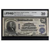 National Banknote Fr#653 1902 Plain Back $20 Blue