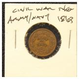 Civil War Token "Army and Navy/The Federal Union