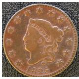 1825 Large Cent Large Cent Circulated with old cle