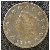 1822 Large Cent Circulated with very mild corrosio