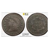 1814 Large Cent Graded F12BN by PCGS