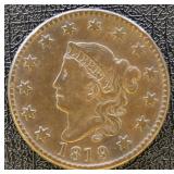 1819 Large Cent F/VF Beautiful Original Coin