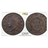 1821 Large Cent Graded XF Details (Environmental D