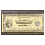 US Paper Money Fr.#721 $1 1918 Federal Reserve Ban