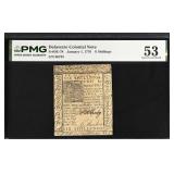 Delaware Colonial Note Fr#DE-78 January 1, 1776 6