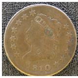 1810 Large Cent VG/F beautiful original coin