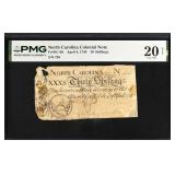 North Carolina Colonial Note Fr#NC-68 April 4, 174