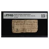North Carolina Colonial Note Fr#NC-72a March 9, 17