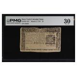 New York Colonial Note Fr#NY-191 March 5, 1776 $1