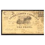 North Carolina Obsolete Banknotes group of 6 1862