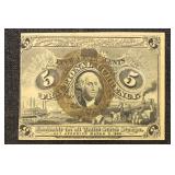 1863-1867 Second Issue Fractional Currency Washing