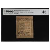 Pennsylvania Colonial Note Fr#PA-170 October 1, 17