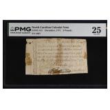 North Carolina Colonial Note Fr#NC-141 December, 1