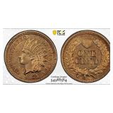 1863 Indian Head Cent Graded Unc Details (Damage)