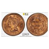 1853 Large Cent Graded Unc Details (Altered Surfac