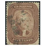US Stamp #29 Used with creases CV $375