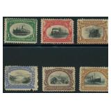 US Stamps #294-299 Mint HR with faults CV $385