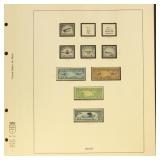 US Stamps Back of Book Used & Mint collection on L