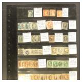 US Stamps 1850s-1890s Used dealer stock on page wi