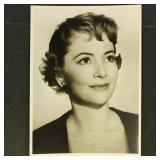 Olivia de Havilland Autographs : on  Black and Wh