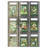 SGC Graded 2000 UD Encore Football Card Lot of 13