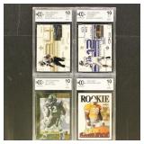 BCCG 10 Graded Football Cards x4: Ray Lewis Rookie