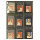1949 Bowman Baseball Cards, 45 in top loaders and