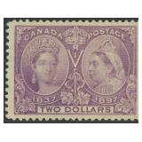 Canada Stamps #62 Mint Hinged $2 1897 QV Jubilee A
