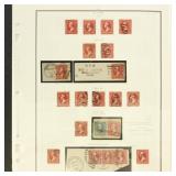 US Stamps #279B Study including mint and used stam