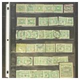 US Stamps Wine Stamp Collection on Page, used grou