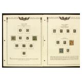 US Stamps 1860s-1920s Used collection on Minkus pa