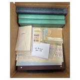 Worldwide & US Stamps accumulation in bankers box,
