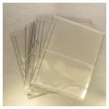 50 Lindner 2-Pocket Double Sided Black plastic pag