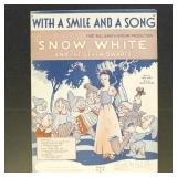 Sheet Music Disney Snow White 1937 collection of 3