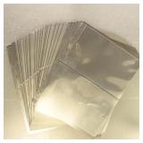 50 Lindner 2-Pocket Double Sided Black plastic pag