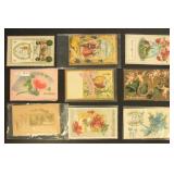 Postcards Group of 12 Early 20th Century Holiday P