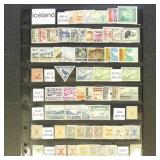 Iceland Stamps Mint (includes some NH) CV $398