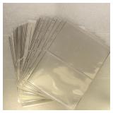 50 Lindner 2-Pocket Double Sided Black plastic pag