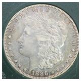 US Silver Coins 1886-S Morgan Silver Dollar Circul