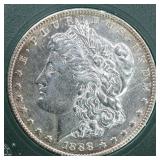 US Silver Coins 1888-S Morgan Silver Dollar Circul