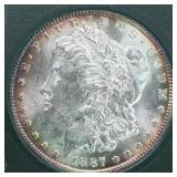 US Silver Coins 1887-O Morgan Silver Dollar Circul