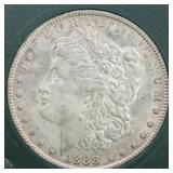 US Silver Coins 1888 Morgan Silver Dollar Circulat