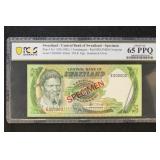 Swaziland 1982 PCGS 65 Graded Paper Money Pick # 9